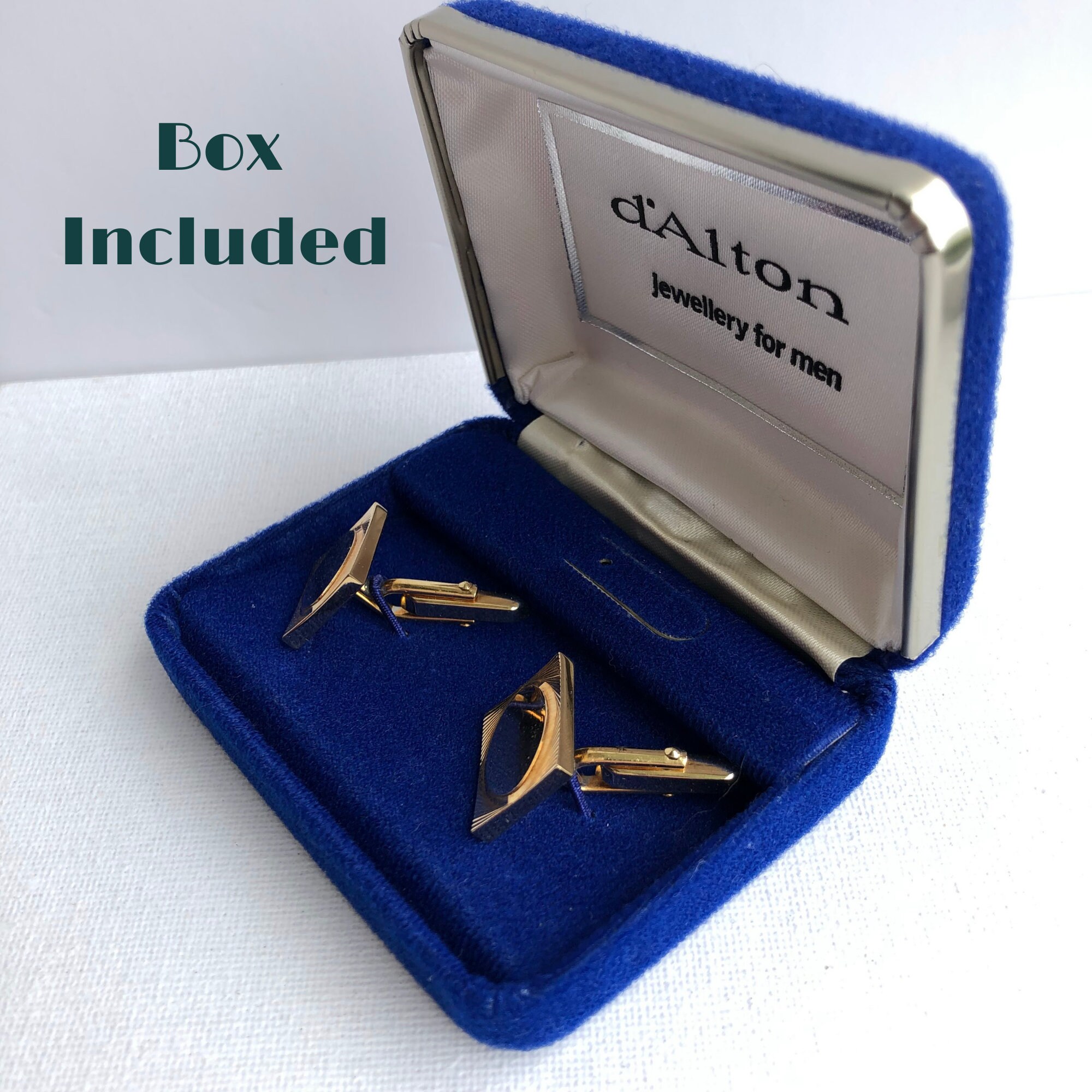 Lot De Boutons De Manchette Vintage - Dont Plaqué Or 24K De Tolède, Années 70, Couleur Doré