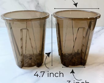 Plastic Planters: Durable 4-Inch Pots - Pack of 5