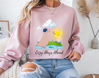 Cozy Duck Sweatshirt – Whimsical Animal Pullover – Cute Gift for Winter & Holidays