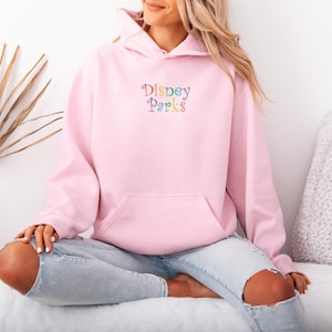 Disney Parks Embroidered Hoodie, The Happiest Place One Earth Hoodie, Walt Disney World Hoodie, Mickey Minnie Hoodie, Retro Disneyland Hoodie