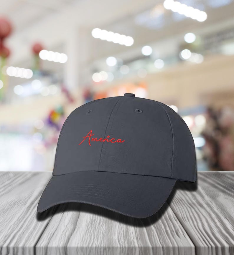 Gorra de béisbol bordada estadounidense, gorra estética estadounidense, gorra de EE. UU., gorra MAGA, gorra clásica estadounidense de regalo, gorra de partidario de Trump, gorra patriótica imagen 6