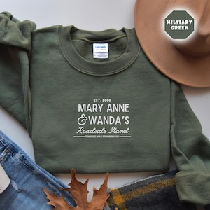 Embroidered Mary Anne and Wanda Sweatshirt, Tennessee Ham and Strawberry Jam, Country Song, Country Music Sweatshirt, Country Sweatshirt
