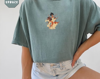 Embroidered Hercules Muses T-Shirt, The 5 Muses Tee, Disney World Shirt, Muses from Hercules, Hercules Muses Fan Tee, Comfort Colors Tee