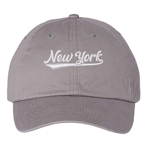 Embroidered New York Baseball Cap, New York City Vacation Cap, Cool New York Cap, New York Travel Hat, New York Souvenir Gift