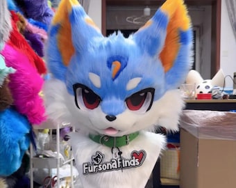 Testa di Fursuit. ZAMPE GRATIS INCLUSE! Fursuit Kemono. Colori e fantasie personalizzate.