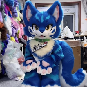 Fursona Partial, Custom Commission. Head, Paws, Feet, Tail: CHOOSE COLORS & PATTERNS Stye  2