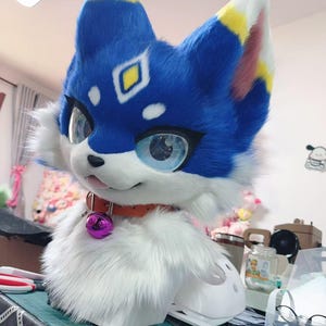 Custom Furry Headpiece for Fursuit, Cosplay, or Events – Handmade Fursona Mask Kemono Style.
