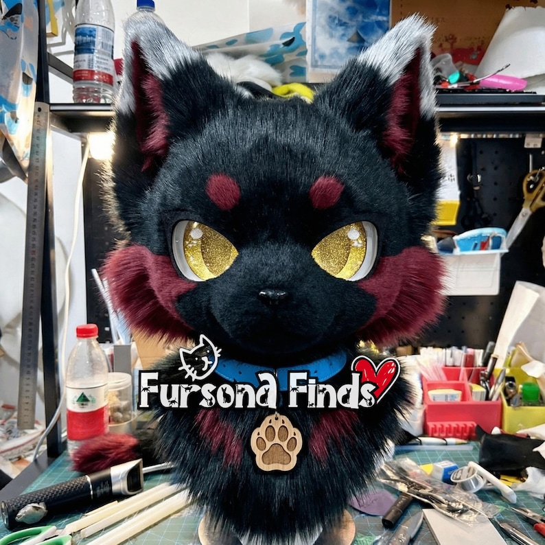 Fursona Partial, Custom Commission. Head, Paws, Feet, Tail: CHOOSE COLORS & PATTERNS Stye 4