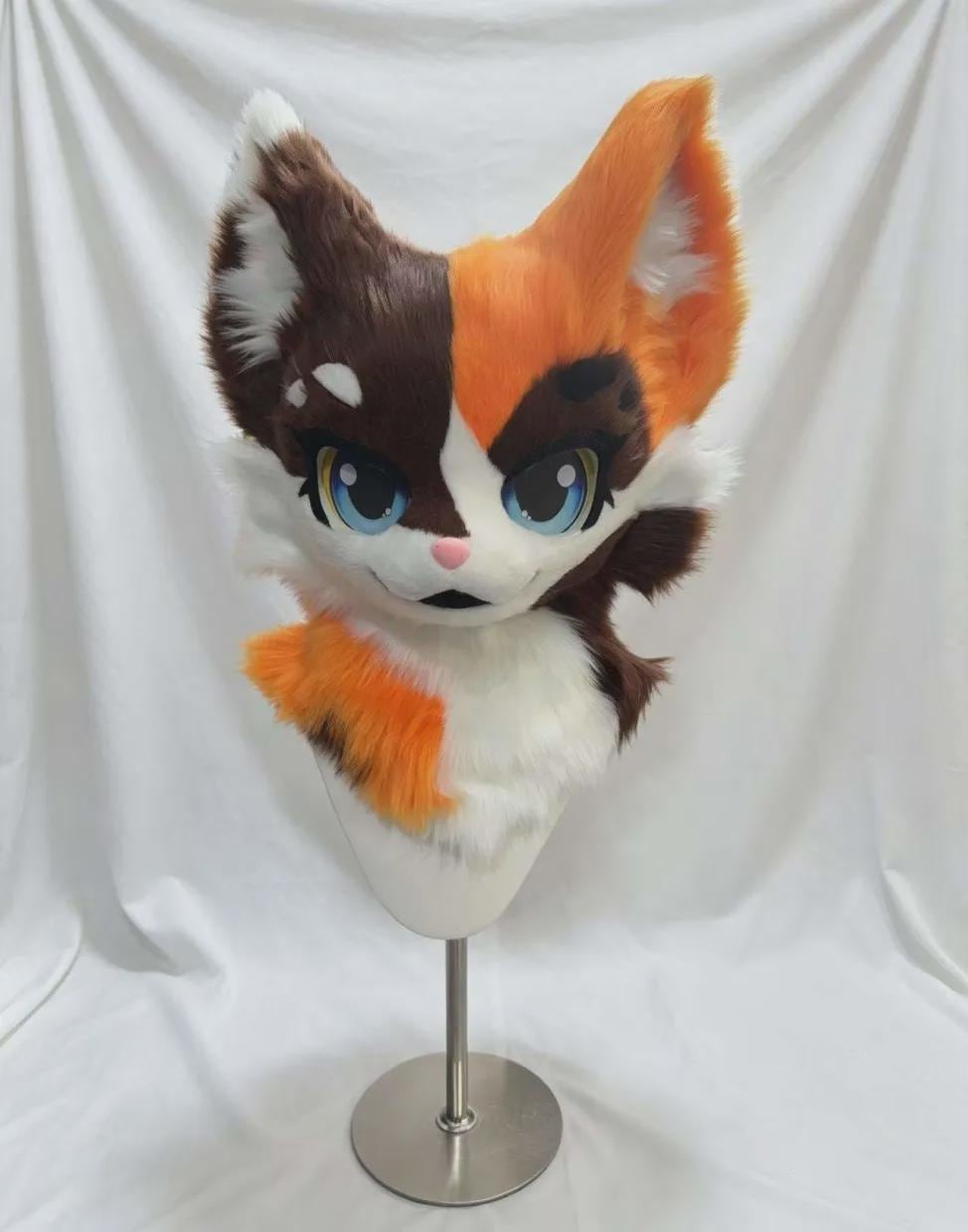 Custom Kemono Fursuit Headpiece, Hand-crafted Cosplay Costume