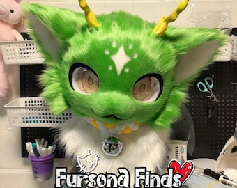 Testa Kemono, testa Fursuit, copricapo personalizzato su commissione.