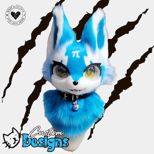 Handmade Fursona Headpiece: Custom Cosplay Fursuit Mask