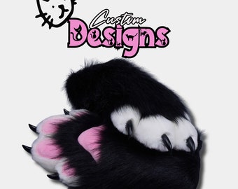 custom Hand Paws, Colors, Fursuit Cheap Cat Paws, kitten Gloves,Custom Kigurumi Goves,Handmade Furry paws, Furrie art, faux fur cosplay