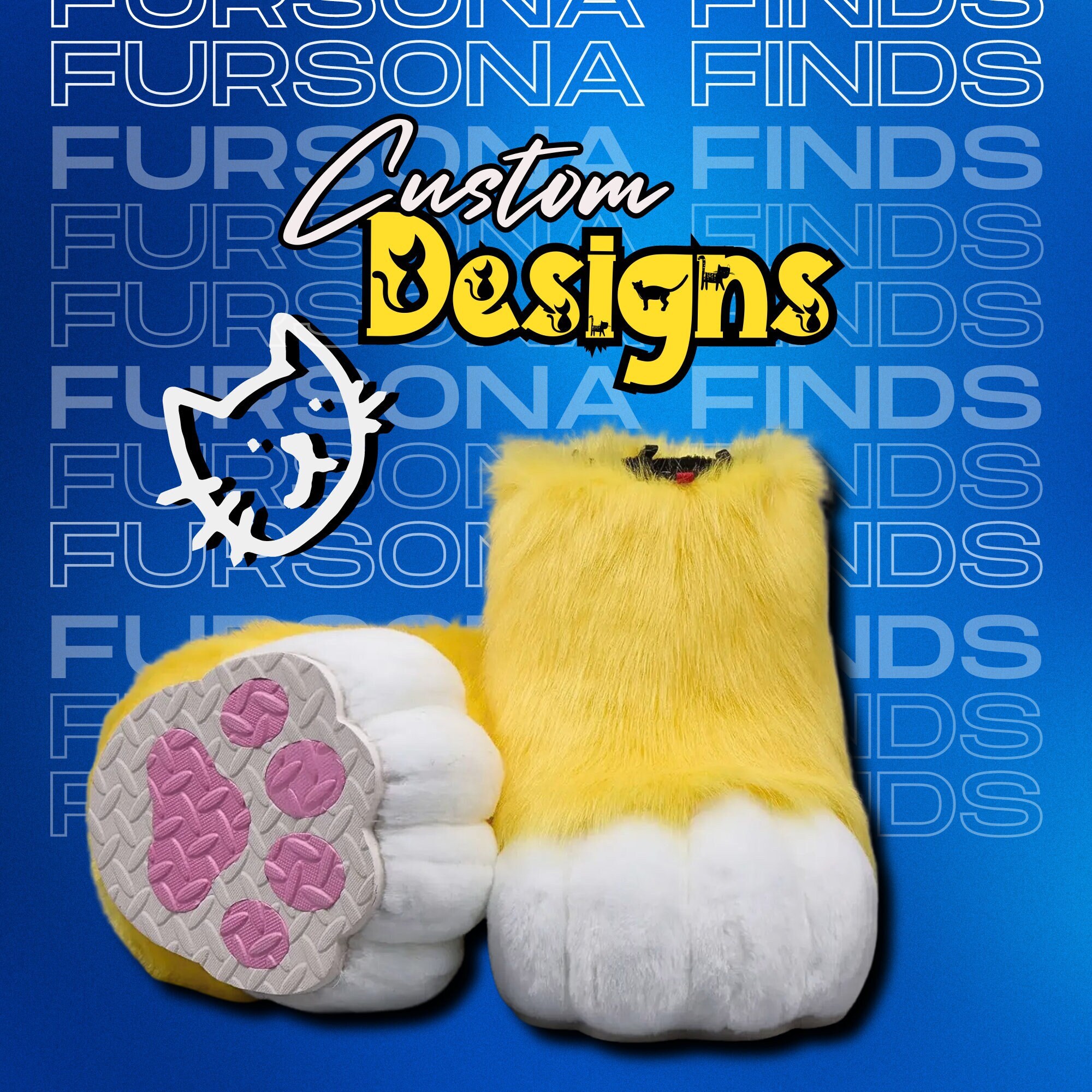 Handmade Cosplay Fursuit Foot Paws, Custom Personalized Kemono Feet