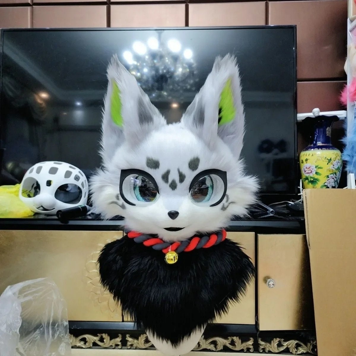 獣人マスク シリコン製 ケモノ 仮面 コスプレ ハンドメイド 獣人マスク シリコン製 ケモノ 仮面 コスプレ ハンドメイド