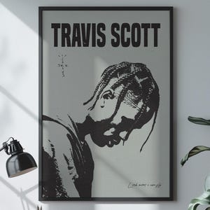 Travis Scott Poster, INSTANT DOWNLOAD, Cactus Jack, Gift for Music Lovers