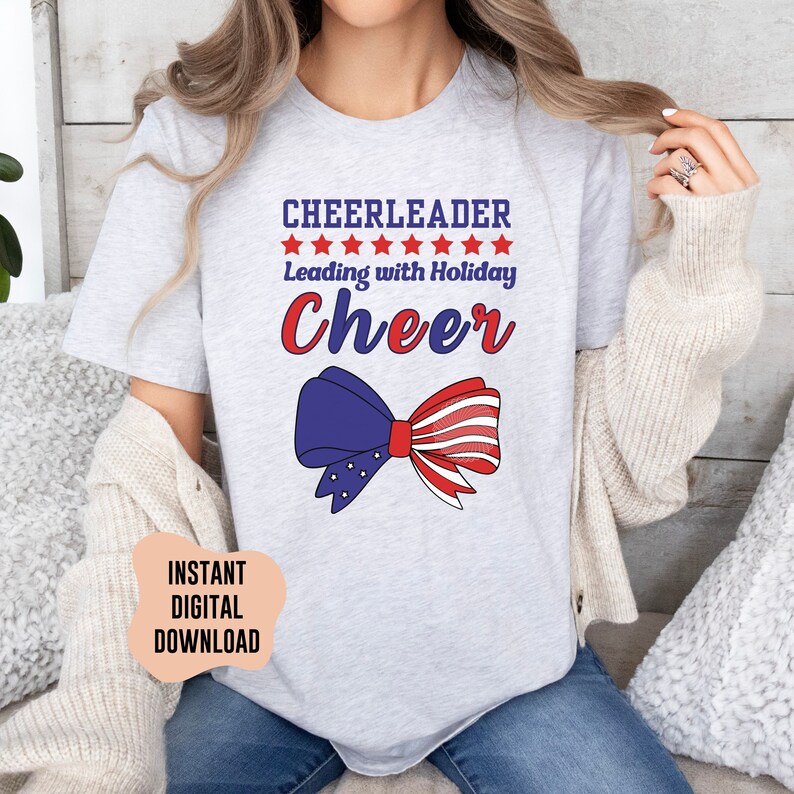4th of july cheer bows