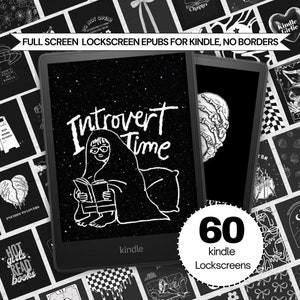 60 Lock Screen for Kindle, Kindle Wallpaper, Kindle Lock screen, EPUB file for Kindle | Full Screen Lock screen, No border, Digital Download