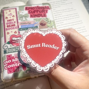 Bookish Kindle Grip Holder | SMut Reader magsafe magnetic Kindle grip | Dark Romance Spicy Books | Kindle accessories