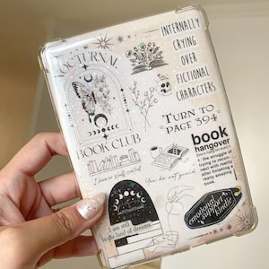 Papier marron journal vintage Vintage Insertion Kindle nocturne pour étui transparent | Insertion Kindle imprimable pour Paperwhite, Basic et Colorsoft