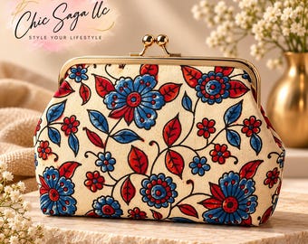 Kalamkari handmade clutch bag