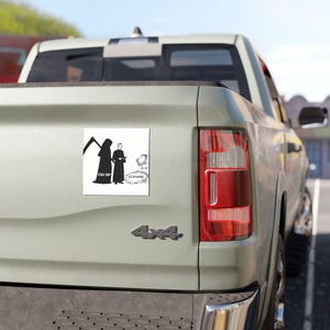 American Economy Humor Cutout 5&quot;x5&quot; Magnet, Stock Market Crash Anti-Trump Magnet, Affordable Gift for Activist, Trump Tariffs bumper sticker