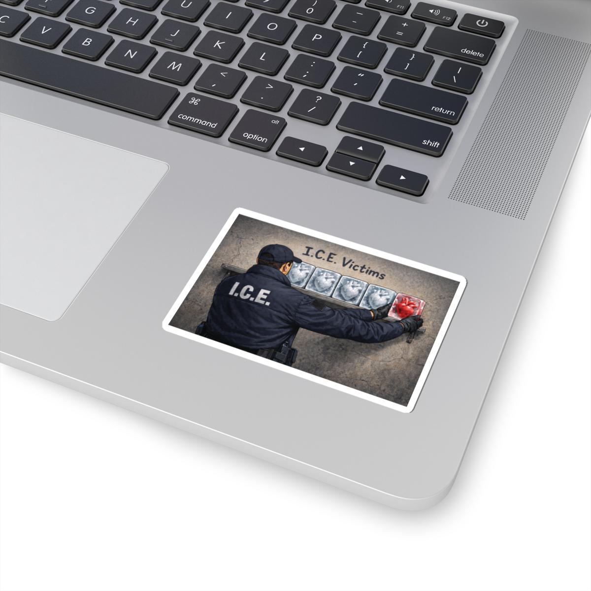 Victim Sticker I.C.E. Victims Illustration Kiss-cut Stickers | Political Protest ...
