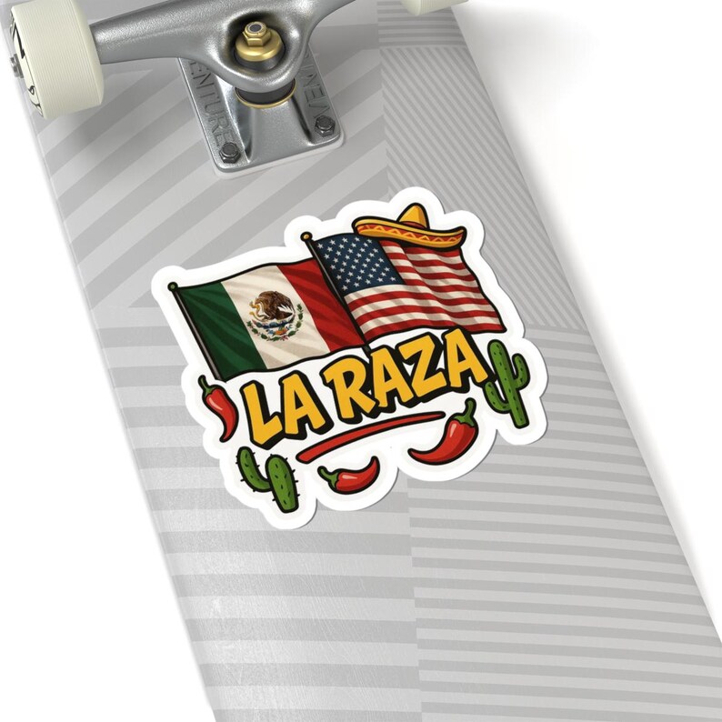 La Raza Sticker | Mexican American Pride Decal | Chicano Culture Laptop ...