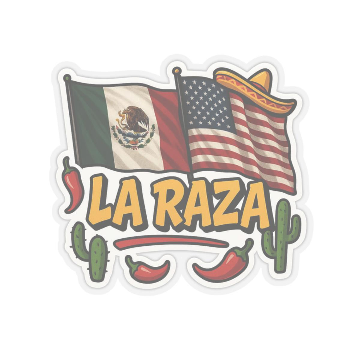 La Raza Sticker | Mexican American Pride Decal | Chicano Culture Laptop ...