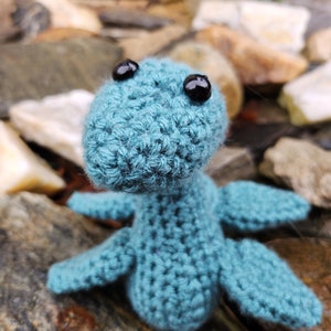 Cryptid Crochet Plush - Lock Ness Monster (Teal)