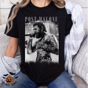 Camiseta Post Malone, tive ajuda, camisa de concerto, homens tatuados, Nashville PNG, DIY POD, 300 dpi, arquivo recortado, impressão e impressão, impressão sob demanda