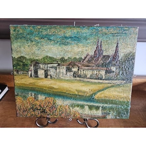 Vintage scenic landscape oil painting