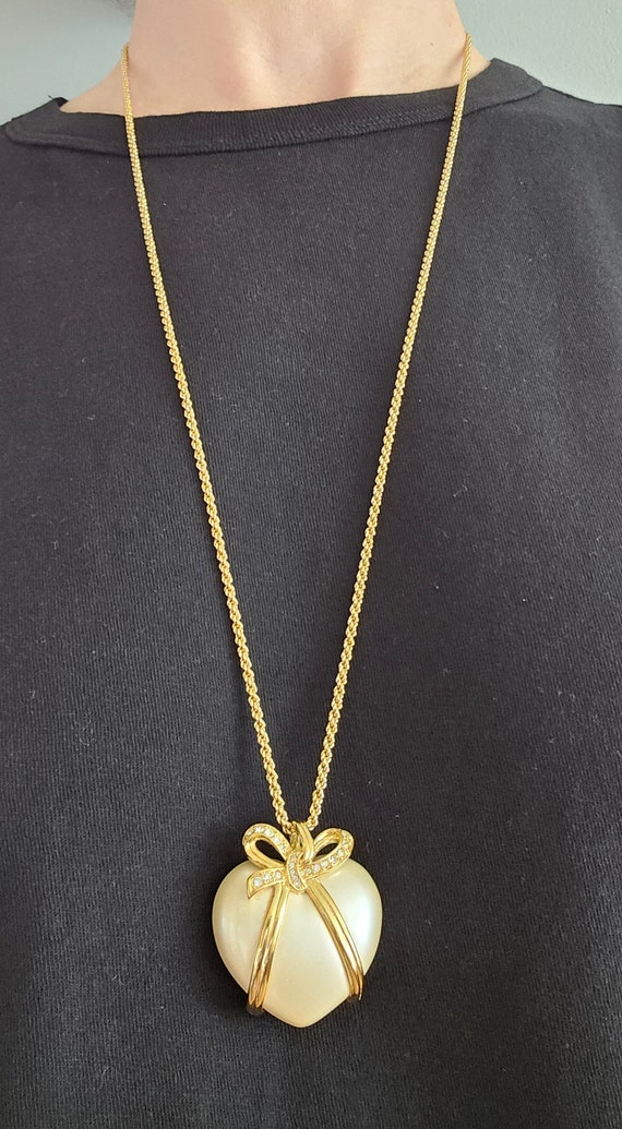 Vintage Joan Rivers QVC heart pendant necklace