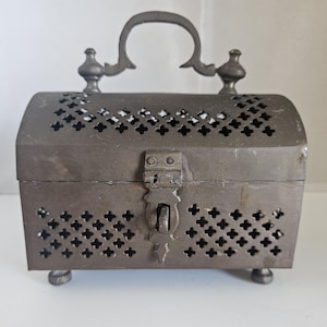 Vintage brass cricket box