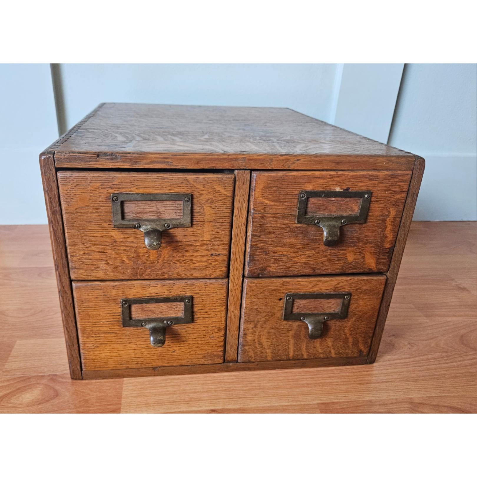Wood Library Card Catalog Cabinet - Etsy