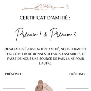 Certificat d'amitié image 5