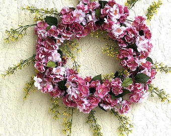 Set Di 9 Fiori Di Carta Con Filo Da Appendere, Decorazioni Per Feste 3D, Diametri Da 20 A 35 Cm, Rosa E Giallo - 2