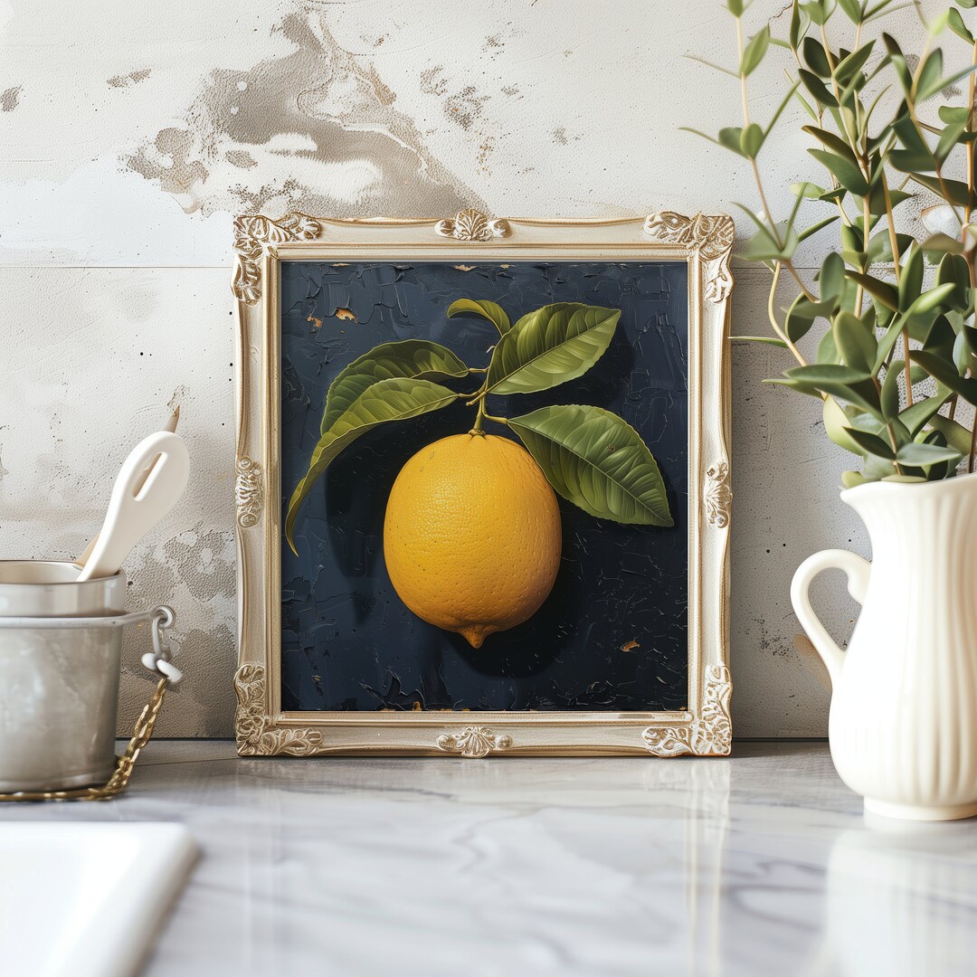 Lemon 2 Art Print Unframed Print Oil Print Still Life Original Small ...