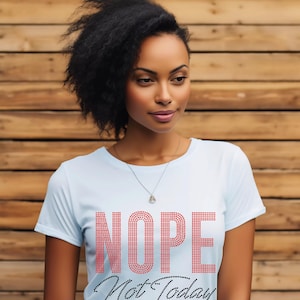 Nö Nicht Heute Strass T-Shirt