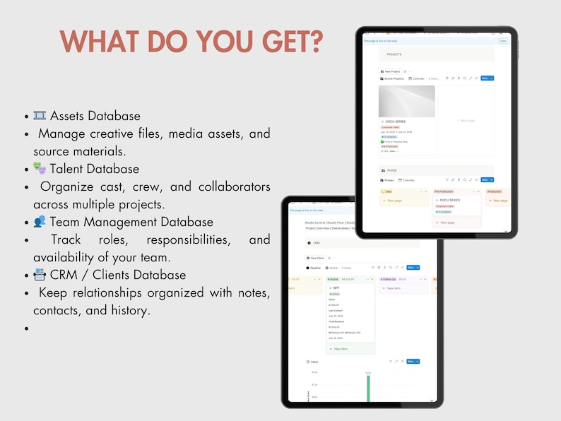 Studio Central: The Ultimate Notion Workspace for Film & Video Production Companies
