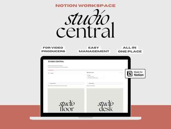 Studio Central: The Ultimate Notion Workspace for Film & Video Production Companies