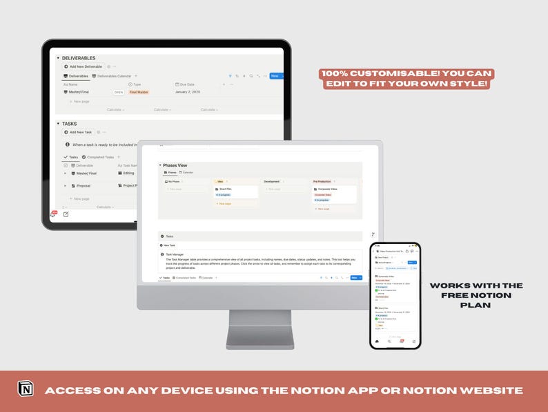 Studio Central: The Ultimate Notion Workspace for Film & Video Production Companies