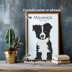 Personalized Pet Portrait Custom Painting Gift for Pet Lover Portrait Custom Illustration