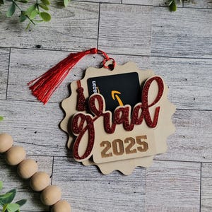 Gift Card Holder, Laser-Cut Wood Gifts for Grads, Graduation Keepsake, Gift Card Holder, Graduation Season, Grad gifts, Keepsake