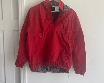 Vintage 90’s Nike red windbreaker pullover jacket