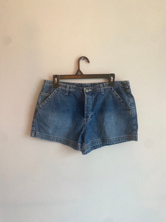 Vintage American Eagle denim shorts, 90s American… - image 2