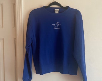 Vintage 90s Sea World blue crewneck sweatshirt, size Large