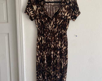 Vintage 90’s Intermission cheetah print dress, size 4