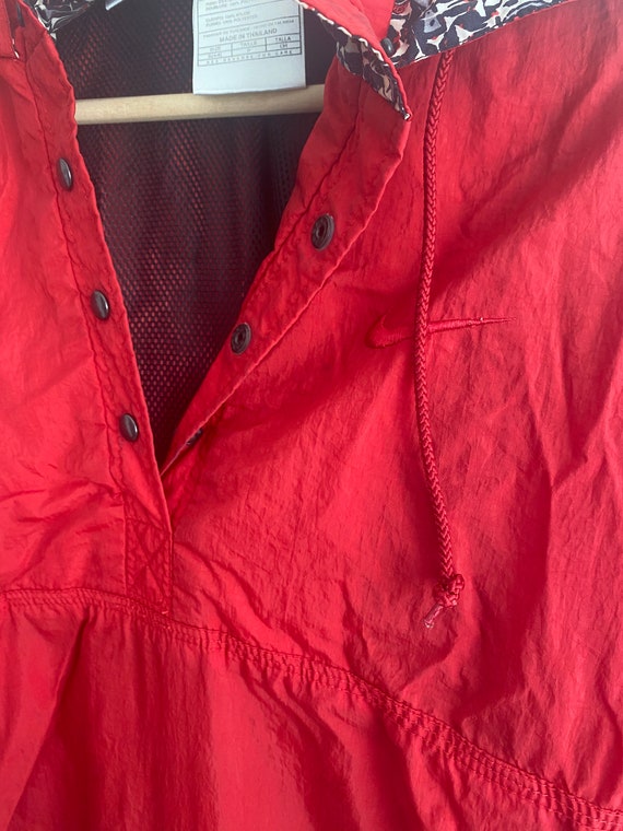Vintage 90’s Nike red windbreaker pullover jacket - image 5