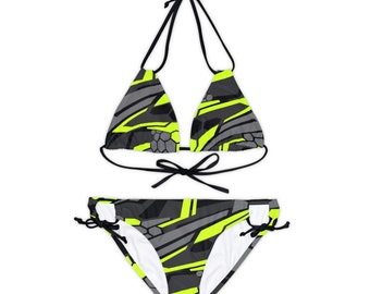 Neon kryptisches Bikini-Set