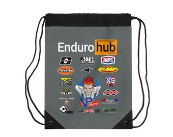 Enduro Hub Team Orange Drawstring Bag